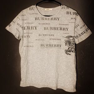 Burberry London Grey Logo Tshirt - Men’s Large